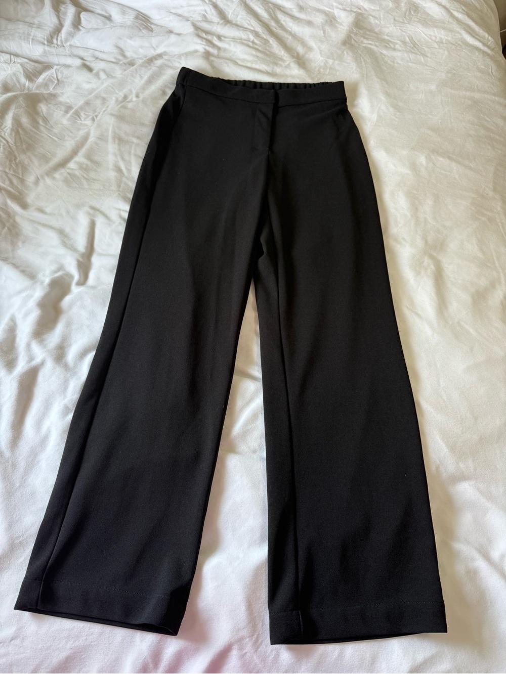 Ardene Black Wide-Leg Dress Pants